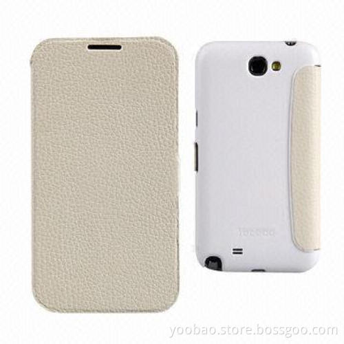 Slim Leather Case, Fit for Samsung Galaxy Note2 N7100, Comes in Black Color/Elegant/Beautiful Design
